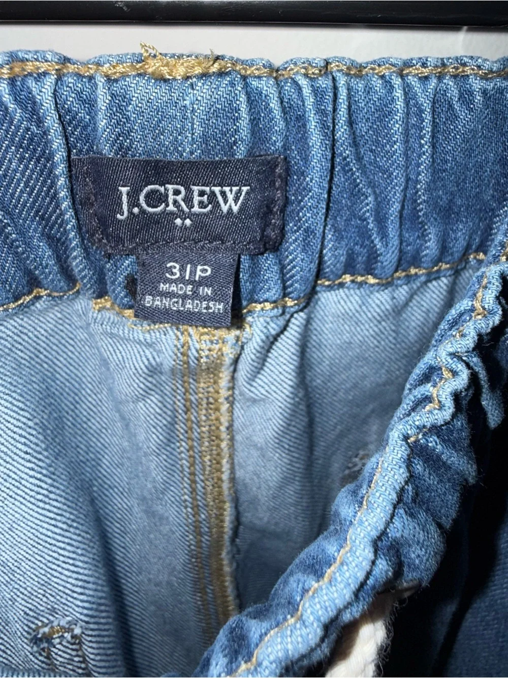 Women’s Drawstring Denim Jeans in Blue